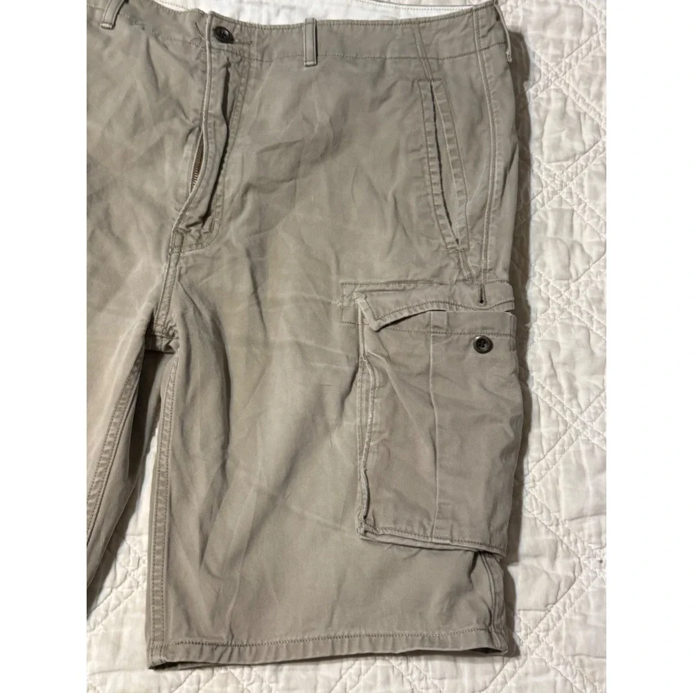 Levis Mens Cargo Shorts Khaki Tan White Tab Utility Relaxed Fit W38